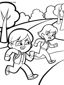 Chase coloring page, bold and easy Chase coloring page