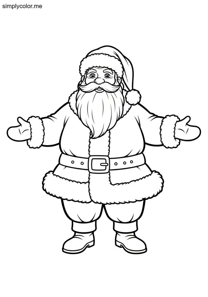 Santa coloring page