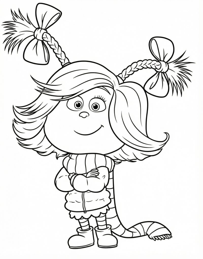 Cindy Lou Who coloring page