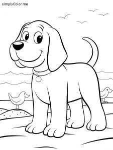 Clifford coloring page