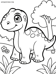 Coloring page dinosaur