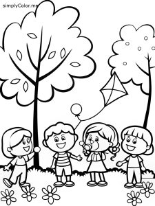 Coloring page friends, bold and easy Coloring page friends