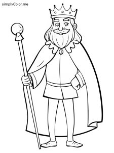 Coloring page king, bold and easy Coloring page king