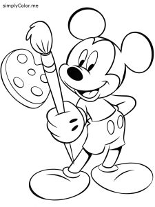 Coloring page mickey mouse