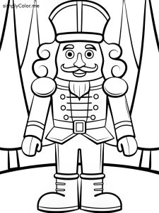 Coloring page nutcracker, bold and easy Coloring page nutcracker