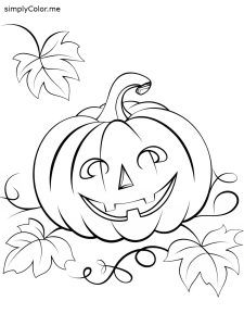 Coloring page pumpkin printable, bold and easy Coloring page pumpkin printable