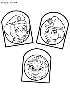 Coloring pages Paw patrol printable