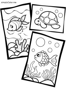 Coloring pages for ocean
