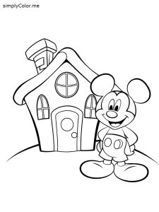 Coloring pages mickey mouse clubhouse drawing easy
