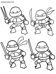 Coloring pages ninja turtles