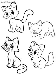 Coloring pages of cats printable