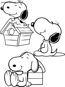 Coloring pages of snoopy