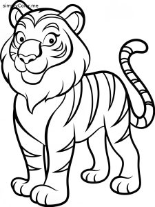 Coloring pages tiger