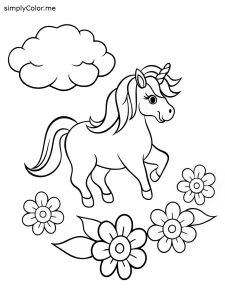 Coloring pages unicorns