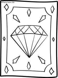 Diamond coloring page