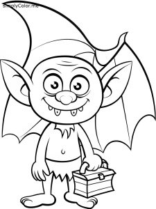 Goblin coloring page