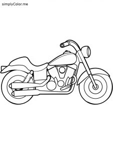 Harley davidson coloring page