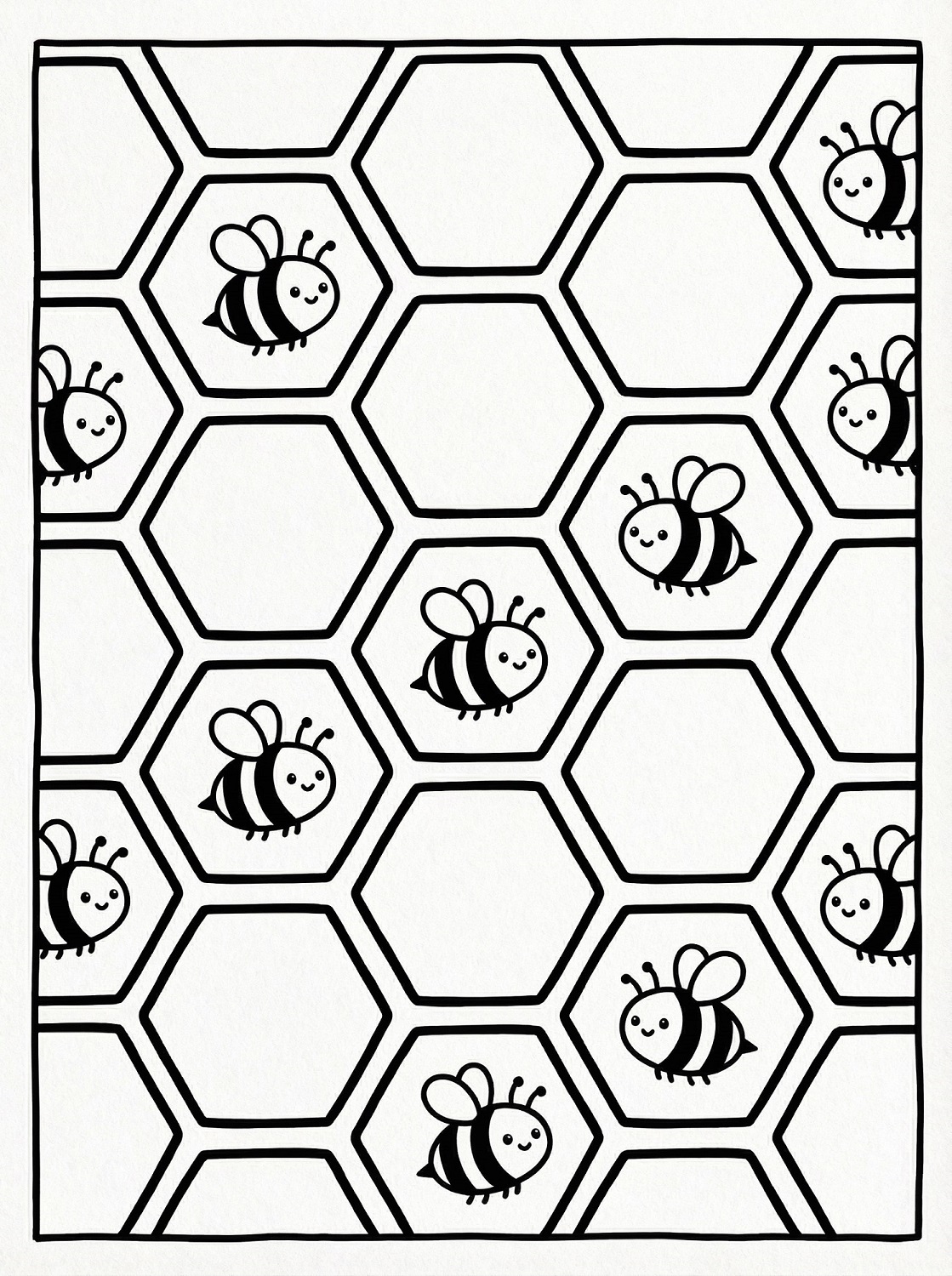 Honeycomb coloring page