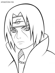 Itachi coloring page