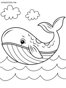 Jonah whale coloring page