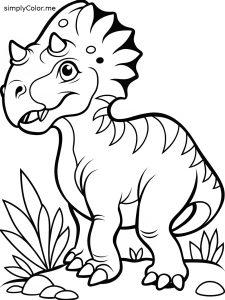 Pachycephalosaurus coloring page