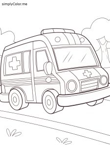 Ambulance coloring