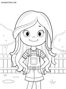 American girl coloring page American girl coloring page