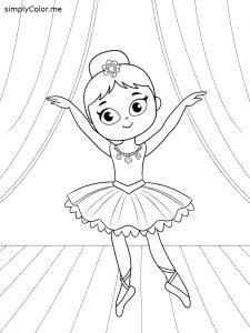 Ballerina coloring