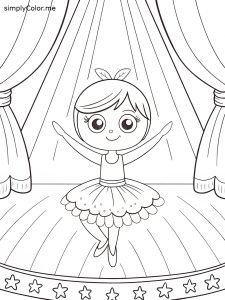 Ballet coloring Ballet coloring