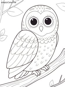 Barn owl coloring page Barn owl coloring page
