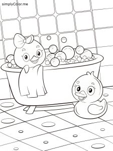 Bath coloring Bath coloring