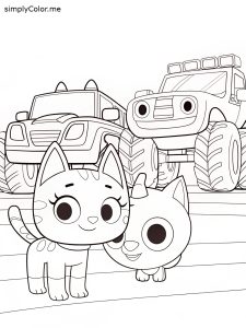 Blaze and the monster machines coloring book Blaze and the monster machines coloring book