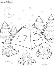 Camping color sheet