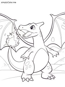 Charizard para colorear Charizard para colorear
