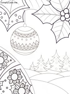 Christmas adult coloring