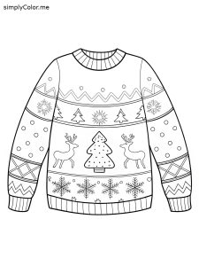 Christmas sweater coloring