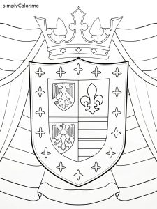 Coat of arms coloring sheet Coat of arms coloring sheet