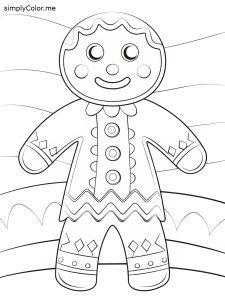 Color gingerbread man