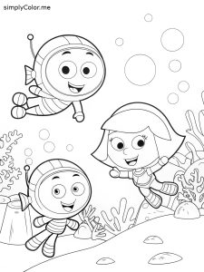 Coloring book bubble guppies Coloring book bubble guppies