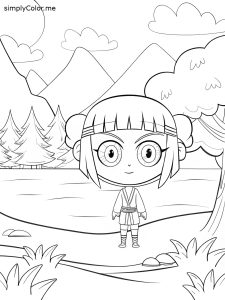 Coloring sheet anime