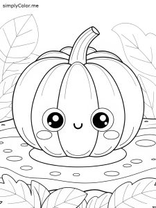 Coloring sheet of a pumpkin Coloring sheet of a pumpkin