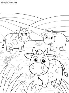 Coloring sheets cows Coloring sheets cows