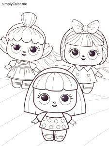 Dolls coloring
