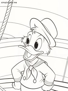 Donald duck coloring sheet Donald duck coloring sheet