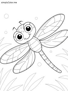 Dragonfly coloring sheet Dragonfly coloring sheet