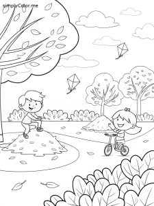 Fall break coloring sheet Fall break coloring sheet