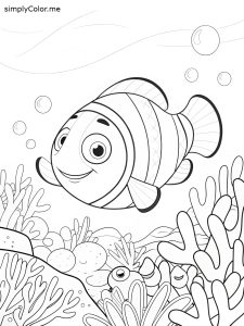 Finding nemo coloring sheet