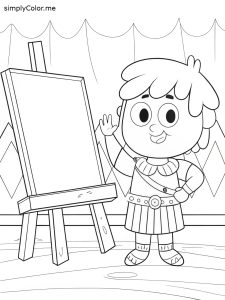 Gideon coloring page
