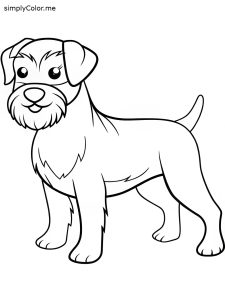 Glen of Imaal Terrier bold coloring pages