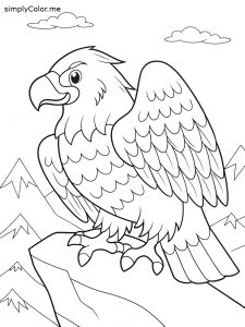 Golden eagle coloring Golden eagle coloring